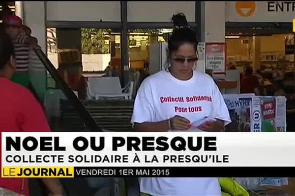 Collecte solidaire à la presqu'île