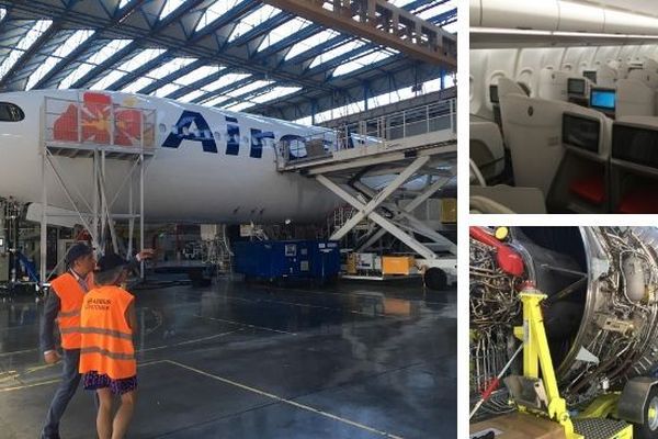 Avion airbus d'aircalin à Toulouse