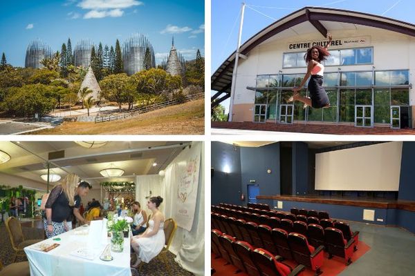 Du centre Tjibaou au cinéma Paul-K-Dupré, en passant par les structures culturelles de Boulari et le salon du Mariage.