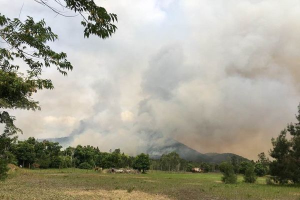 Feu de Païta côté Mont-Mou, 2 février 2020