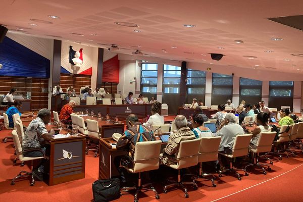 Les membres du Congrès réunis en séance publique le jeudi 4 mai 2023.