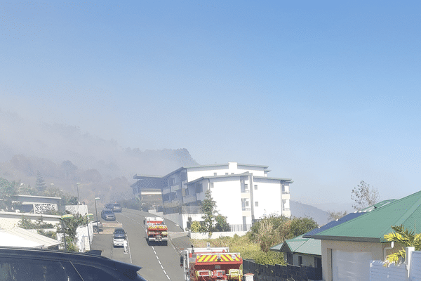 Incendie à Dumbéa-sur-Mer ce mardi 8 octobre