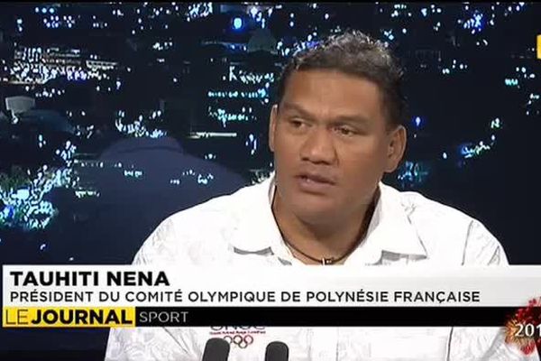 Tauhiti Nena, le président du comité olympique de Polynésie était l'invité du journal