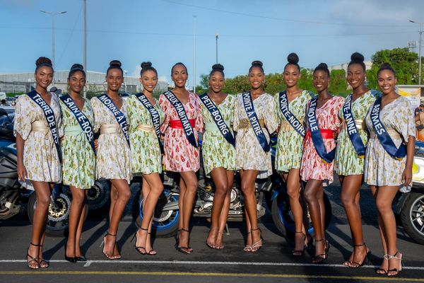 Passage des candidates sur le Tour Cycliste de la Guadeloupe 2024.