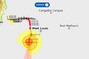 La forte tempête tropicale Garance était à 16h à 130 km au Sud-Sud-Ouest de La Réunion