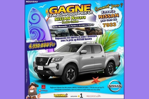 Gagne le nouveau pick-up Nissan NAVARA !