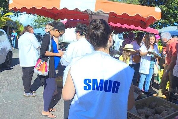 CHU Sud : collectif soignants au bord du gouffre pétition pour urgences marché forain Saint-Pierre 150619