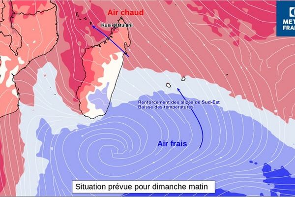 Météo front froid hiver austral La Réunion 260522