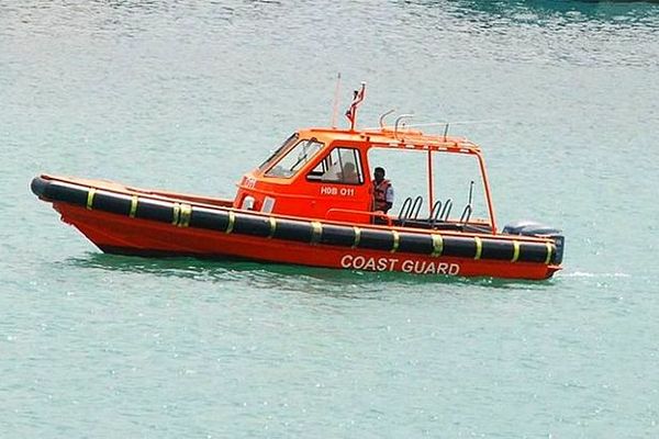 Gardes côtes de l'île Maurice en patrouille juillet 2020