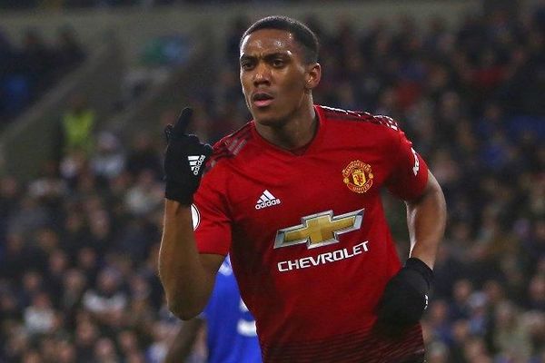 L'attaquant de Manchester United Anthony Martial, en décembre 2018