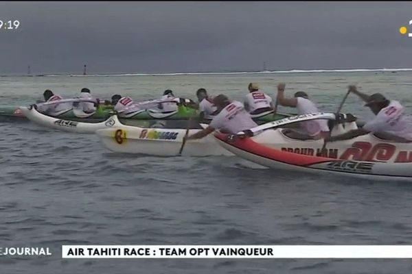 La team OPT de V6 de Va’a remporte la 5 édition de la Air Tahiti