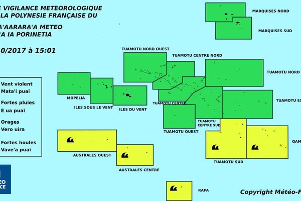 Fortes houles sur le sud de la Polynésie