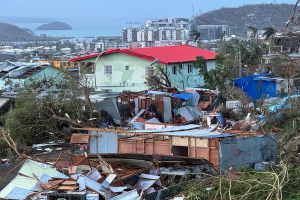 Maison ravagée à Labattoir après le cyclone Chido