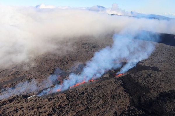 Eruption piton de la fournaise 13 juillet 2018