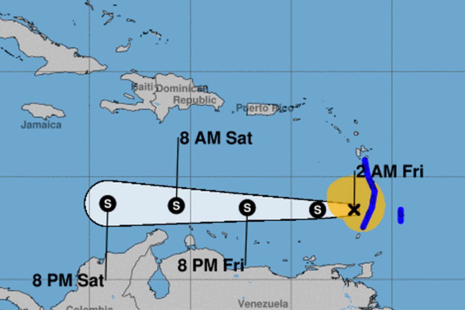 Sturm Brett: Der Mittelpunkt des Geschehens verlässt das Karibische Meer, Martinique bleibt in Alarmbereitschaft