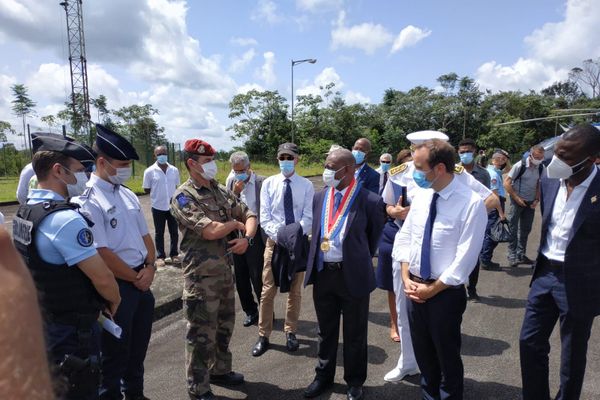 Saint-Georges de l'Oyapock Déplacement de Sébastien LECORNU le 13 juillet 2020