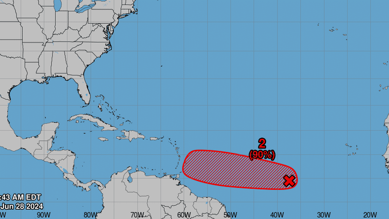 L'onde tropicale n°16 pourrait devenir un phénomène cyclonique et ...