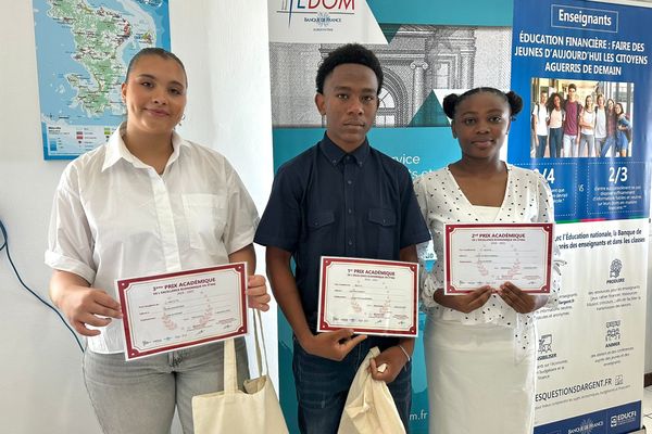 Les 3 lauréats du concours prix de "l'excellence économique"