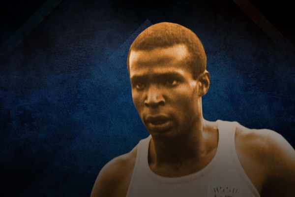 Le Guadeloupéen Roger Bambuck détenteur du record du Monde du 100 mètres