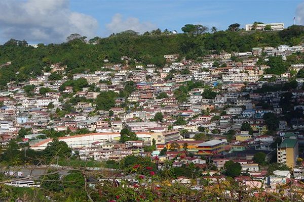 Une partie du quartier Trénelle à Fort-de-France