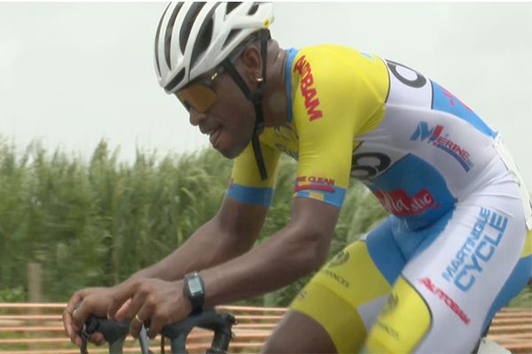 Mickaël Stanislas de la JC231 au 41e tour cycliste de Martinique, étape 3, Fort-de-France - Trinité