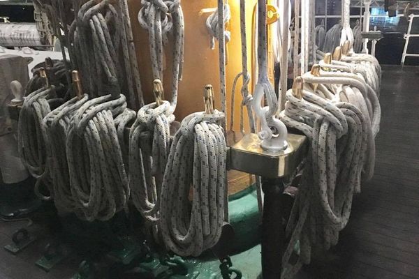 Les cordages du bateau