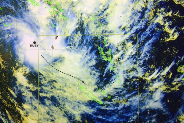 La dépression tropicale modérée Ruby, le dimanche 12 décembre 2021.