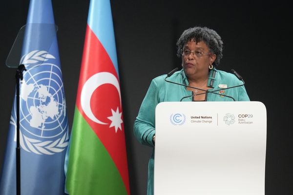 Mia Mottley, premier ministre de Barbade à la COP29