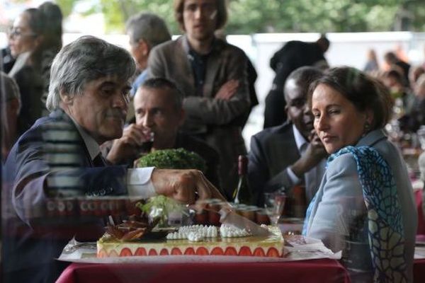 Stéphane Le Foll et Ségolène Royal au pique-nique bio de la Villette