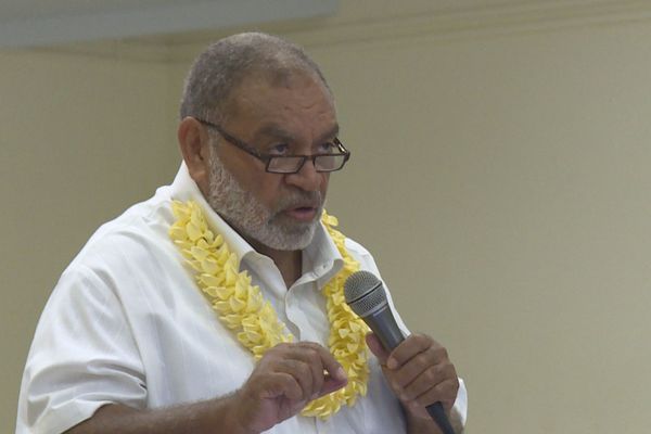 Louis Kotra Uregei en ouverture du dixième congrès du PT, parti travailliste, 30 novembre 2019