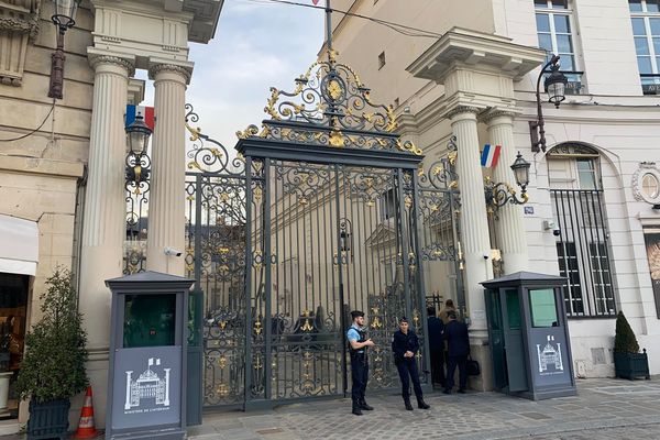 Place Beauvau, au ministère de l'Intérieur, octobre 2022.