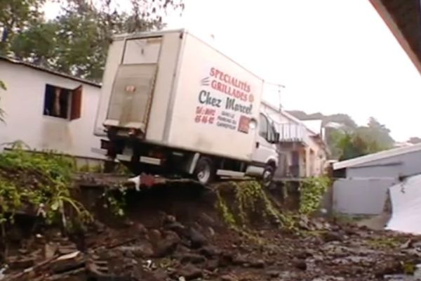 camion mur effondré Haliba