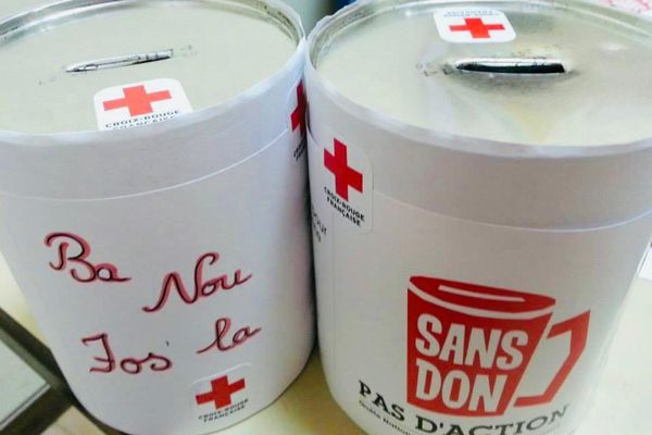 Appel aux dons de la Croix-Rouge en Martinique.