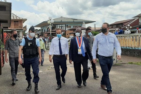 Saint-Georges de l'Oyapock Déplacement de Sébastien LECORNU le 13 juillet 2020