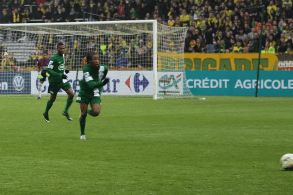 Djénhael Maingé lors du match du Club Franciscain contre le FC Nantes, le 3 janvier 2015 à la Beaujoire.