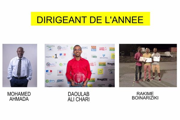 Nominés dirigeant 2018 : Mohamed Ahmada & Daoulab Ali Chari & Rakime Boinariziki