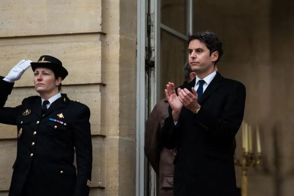 Gabriel Attal, tout juste nommé Premier ministre, à Paris, le 9 janvier 2024.