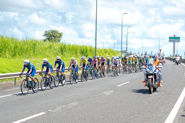 Sur la route de la 8e étape du Tour de Guadeloupe 2024, samedi 31 août