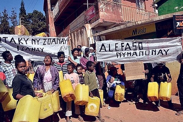 Manifestation contre la Jirama Madagascar 7 août 2024