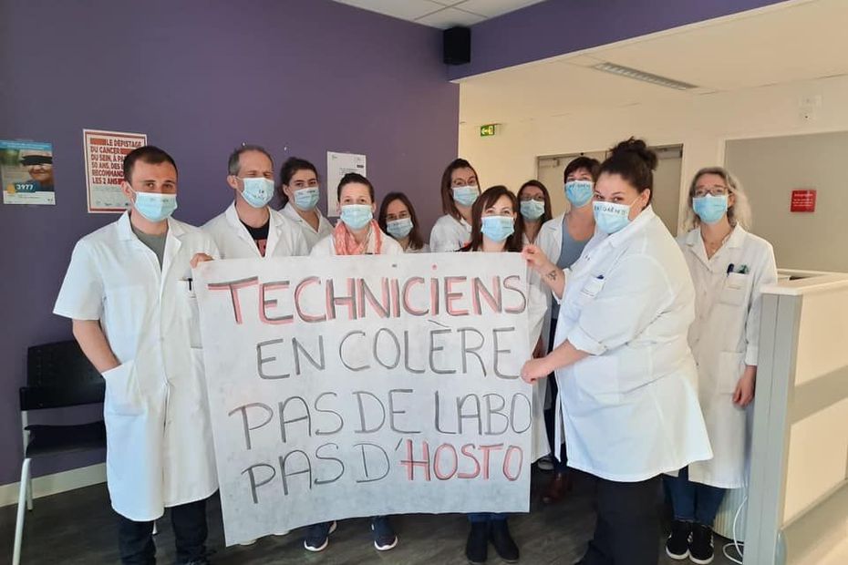 Saint-Pierre hospital laboratory technicians on strike