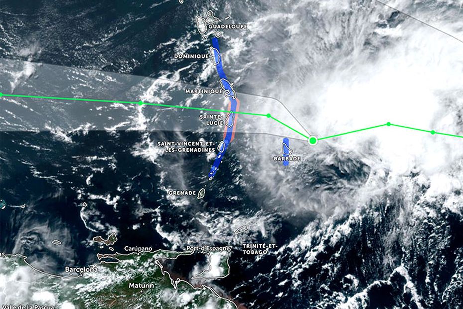 Tropische storm Brett nadert Martinique: zware regenval en harde wind worden verwacht