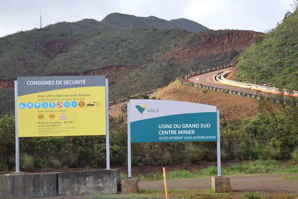 Accès à la mine de l'usine du Sud, Vale NC, janvier 2020