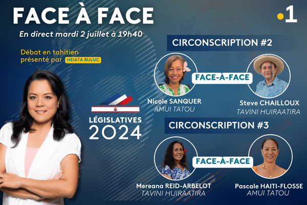 DIRECT. Législatives 2024 en Polynésie : face-à-face entre les candidats des circonscriptions 2 et 3 en reo Tahiti