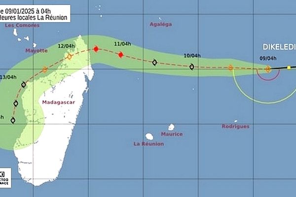 Dikeledi tempête tropicale modérée 9 janvier 2025