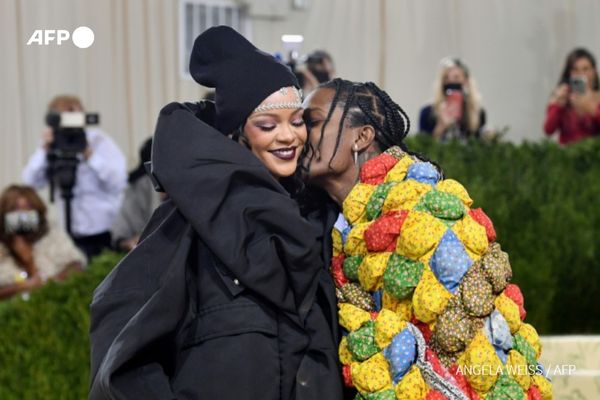 Rihanna et son compagnon, le rappeur A$AP Rocky.