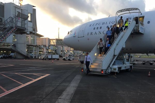 Arrivée Macron Guadeloupe