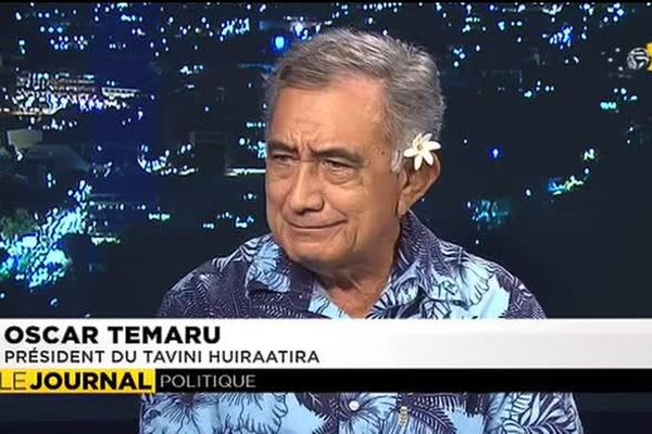 De retour de New York, Oscar Temaru invité du JT