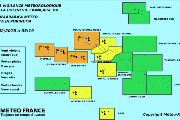 Carte vigilance de Météo France