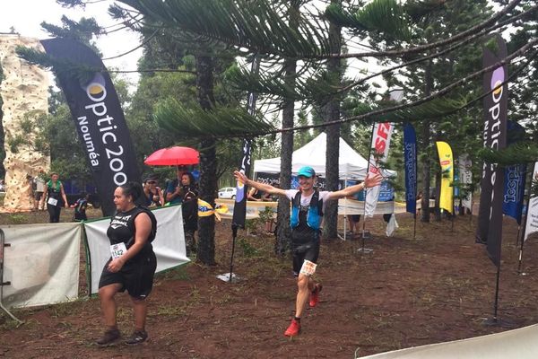 Ludovic Lanceleur vainqueur trail des cagous rivière Bleue 1er avril 2018