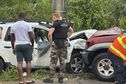 VIDEO. Deux blessés et un acte d’entraide après une collision frontale à Saint-Laurent-du-Maroni, sur la RD 11